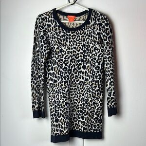 JOE FRESH Animal Print Knit Sweater Dress